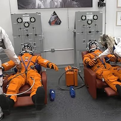 Artemis 2: quatro astronautas sobem à nave em lançamento ao vivo