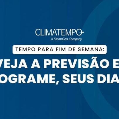 Frente fria avança e provoca chuvas no Sul do país neste fim de semana