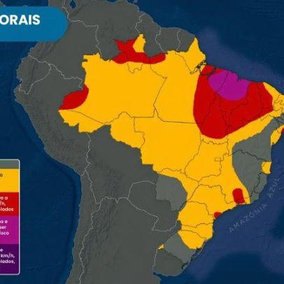 Temporais fortes atingirão Norte e Nordeste nos próximos dias