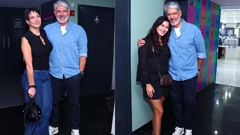 William Bonner e a esposa, Natasha Dantas — Foto: Roberto Filho/BrazilNews