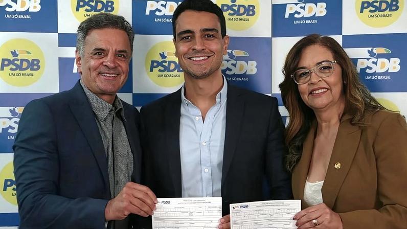 Aécio Neves, JHC e a senadora Eudócia Caldas
