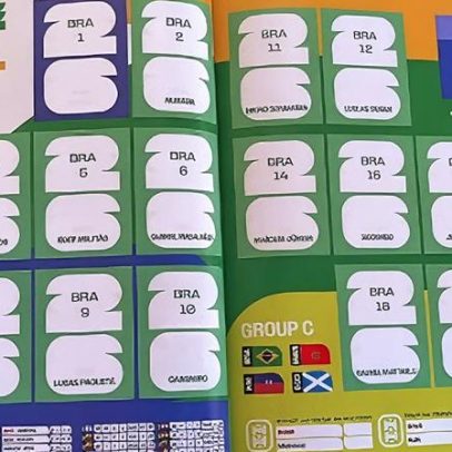 Neymar fica de fora, veja como ficou o Brasil no álbum da Copa