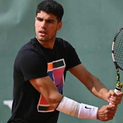 Alcaraz realiza primeiro treino em Monte Carlo e atrai multidão