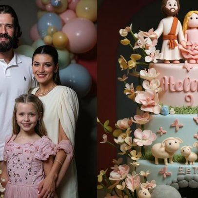 Filha do goleiro Alisson Becker ganha festa de aniversário com tema religioso