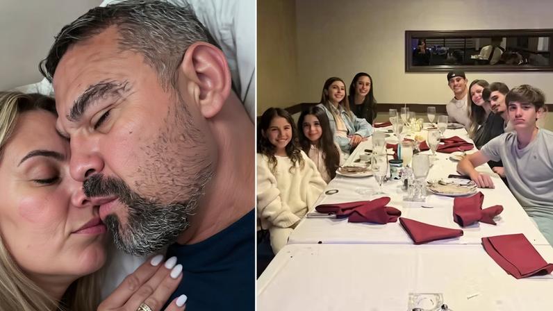 Vitor Belfort comemora os 49 anos com Joana Prado, filhos, amigos e mais familiares — Foto: Reprodução/Instagram