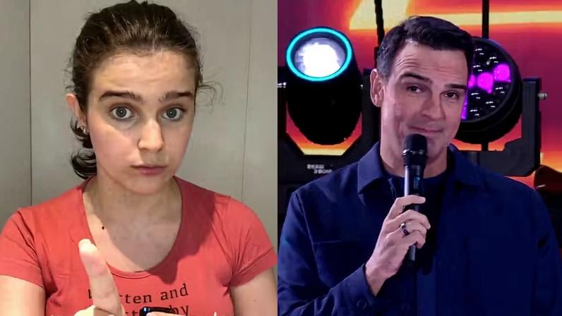 Valentina Schmidt, filha de Tadeu Schmidt, ajudou o apresentador com discurso do BBB 24