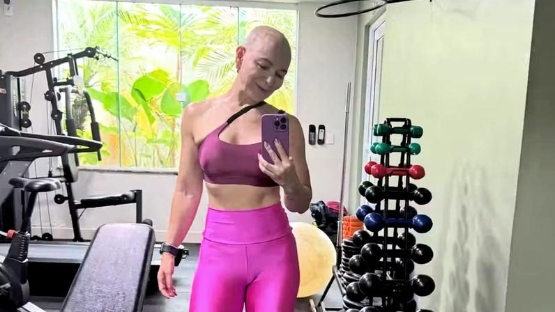 Karina Lucca falou adaptar o treino em nova fase — Foto: Reprodução/Instagram