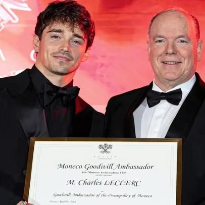 Leclerc recebe título de Embaixador da Boa Vontade do príncipe de Mônaco