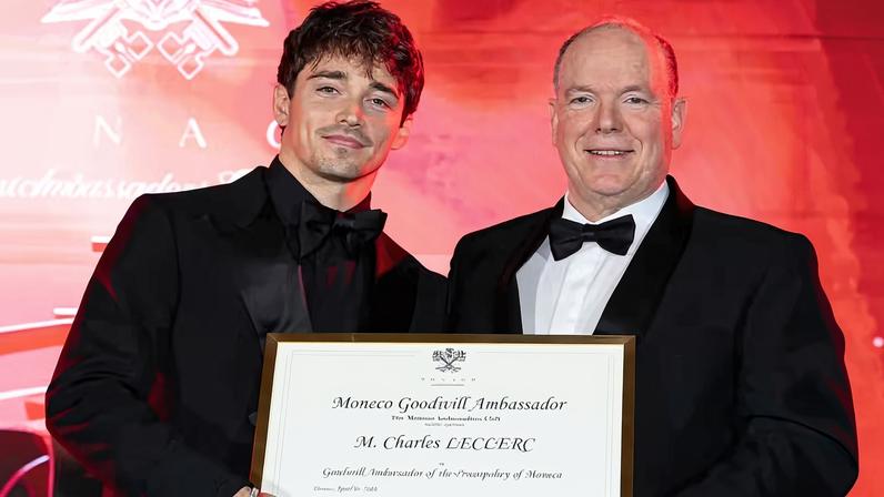 Leclerc recebe título de Embaixador da Boa Vontade do príncipe de Mônaco