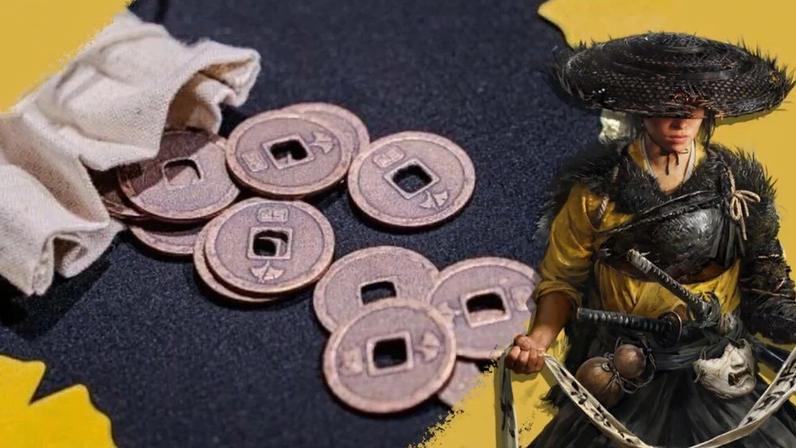 Equipe de Ghost Of Yotei usa moedas da edição de colecionador para testar Zeni Hajiki