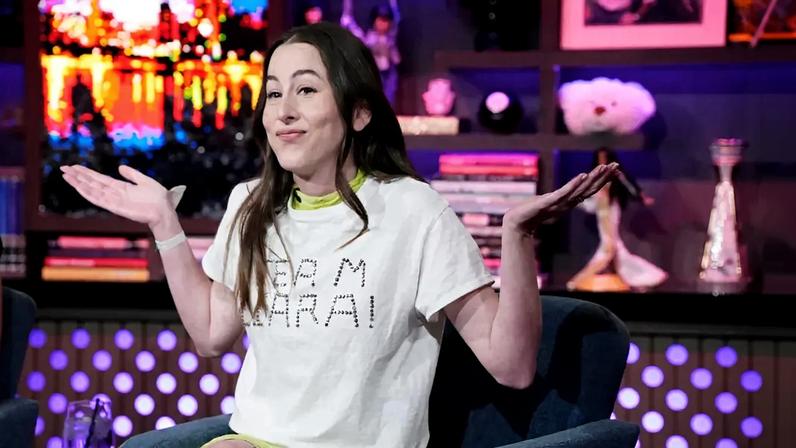 Alana Haim appeared on “WWHL” Thursday night and declared she’s “Team Ciara” in the “Summer House” scandal with a bedazzled T-shirt.