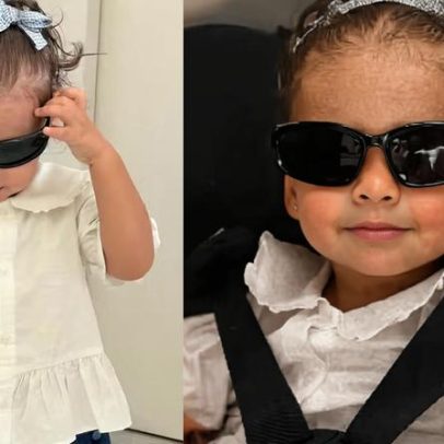 Amanda Kimberlly mostra Helena, filha de Neymar, em momento descontraído