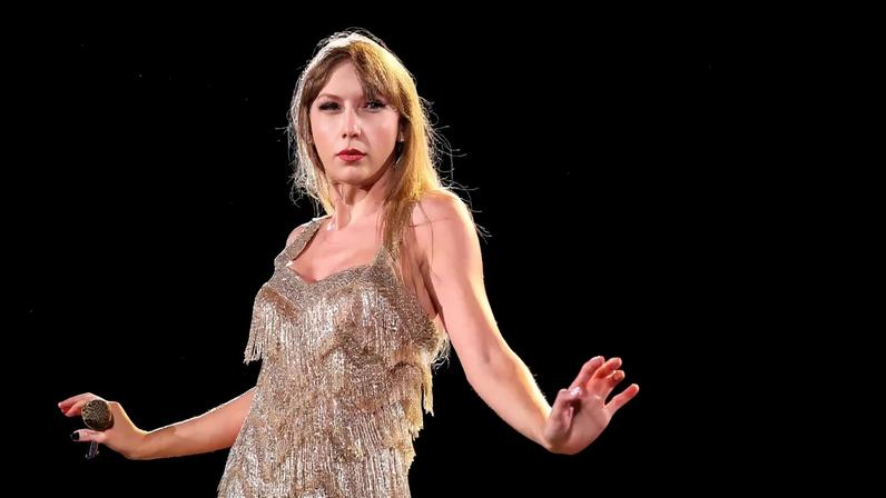 Elizabeth Taylor’s estate is “deeply moved” by the new music video Taylor Swift (pictured here during a show in Mexico City in August 2023) made to honor the late movie star.