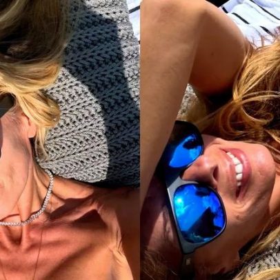 Adriane Galisteu posta fotos de biquíni e recebe críticas de seguidores