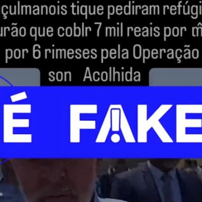 Falsa afirmação de que Lula oferece R$7 mil e moradia a refugiados muçulmanos