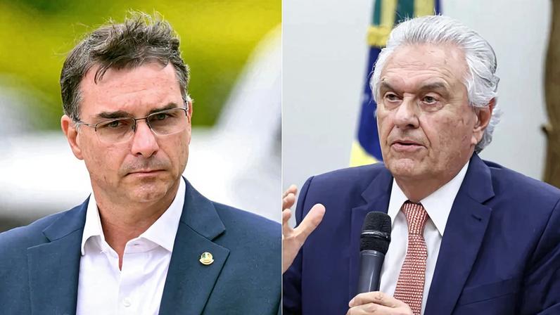 Flávio Bolsonaro e Caiado apoiam anistia a golpistas, sem propostas definidas