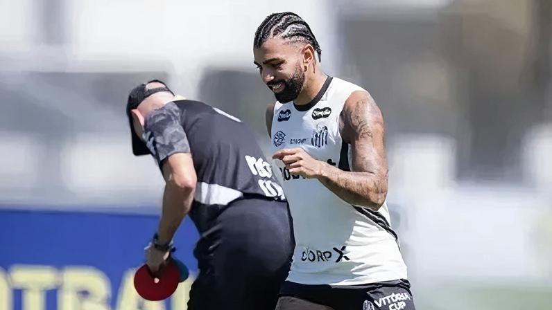 Gabigol joga? Santos divulga provável escalação contra o Flamengo