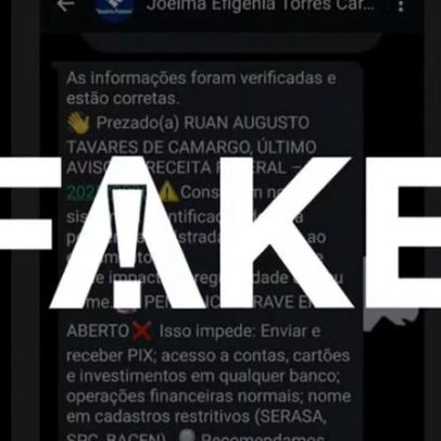 Golpe por WhatsApp alerta falso da Receita Federal sobre CPF e PIX