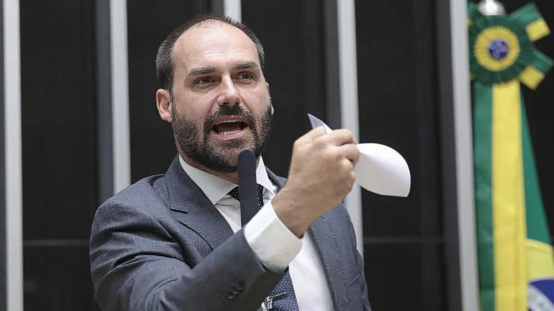 O deputado federal Eduardo Bolsonaro (PL-SP). Foto: Zeca Ribeiro/Câmara dos Deputados