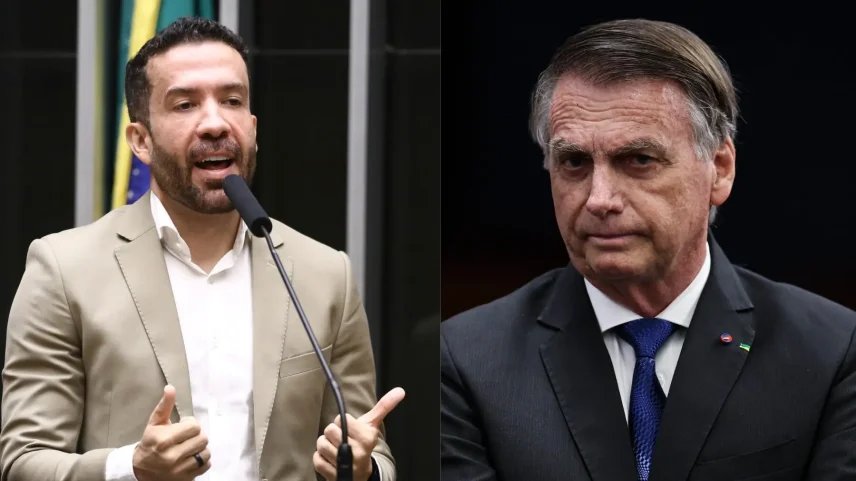 Defesa afirma que Janones ataca Bolsonaro de “forma vil”, aproveitando que o ex-presidente está impedido de responder. (Foto: Vinicius Loures/Câmara dos Deputados/Ton Molina/STF)