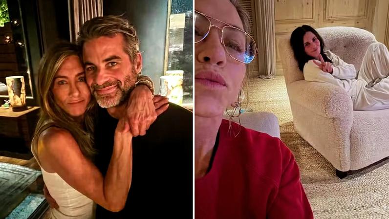 Jennifer Aniston posta foto discreta com namorado e colega de Friends