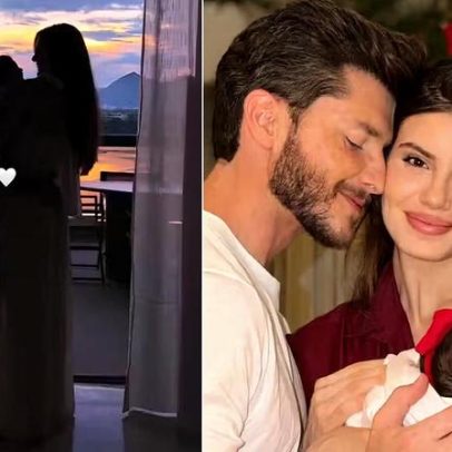 Camila Queiroz e Klebber celebram 1ª Páscoa com a filha, em vídeos
