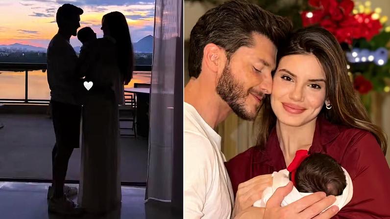 Camila Queiroz e Klebber celebram 1ª Páscoa com a filha, em vídeos