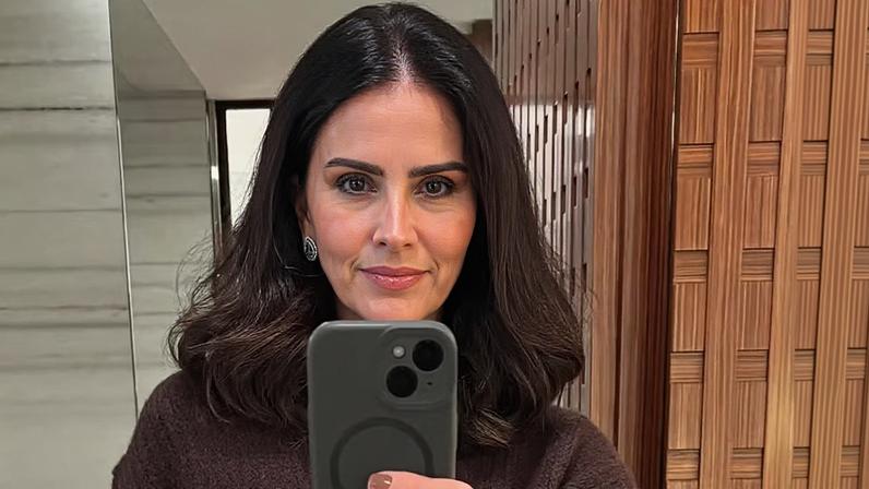 Lisandra Souto faz 51 anos ao lado do marido atual e dos filhos de Tande