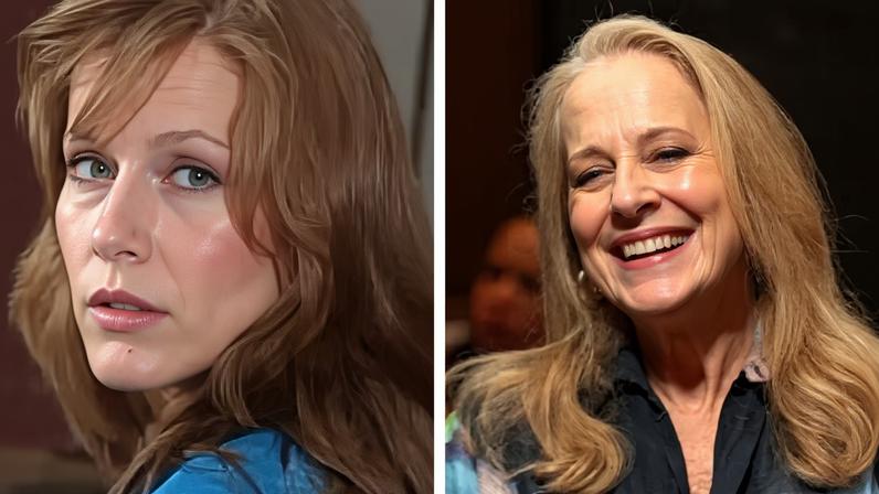 Lucinha Lins em 'Roque Santeiro' (Globo, 1985), como Mocinha, e com visual atual — Foto: Reprodução/Instagram