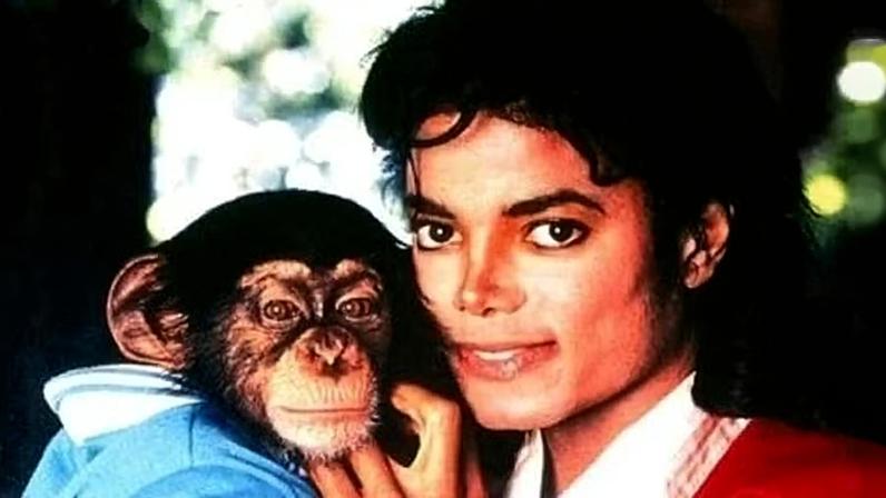 Michael Jackson e o chipanzé Bubbles — Foto: Reprodução/Instagram Michael Jackson