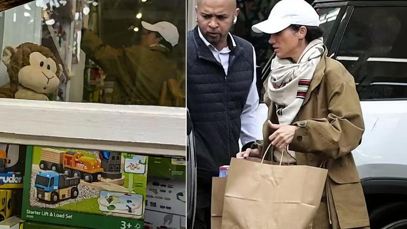 Meghan Markle faz compras de brinquedos para os filhos na Páscoa