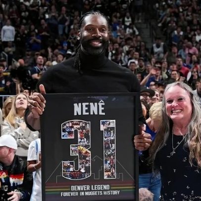Astro brasileiro da NBA é homenageado em partida do Denver Nuggets