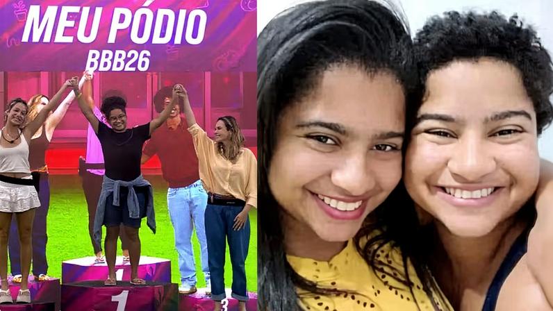 Irmã gêmea de Milena, do BBB 26, comenta pódio da sister — Foto: Reprodução/Instagram