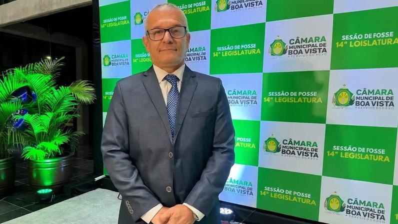 Vice-prefeito Marcelo Zeitoune (PL) foi indicação do ex-presidente Jair Bolsonaro para o grupo político de Arthur Henrique — Foto: Yara Ramalho/g1 RR