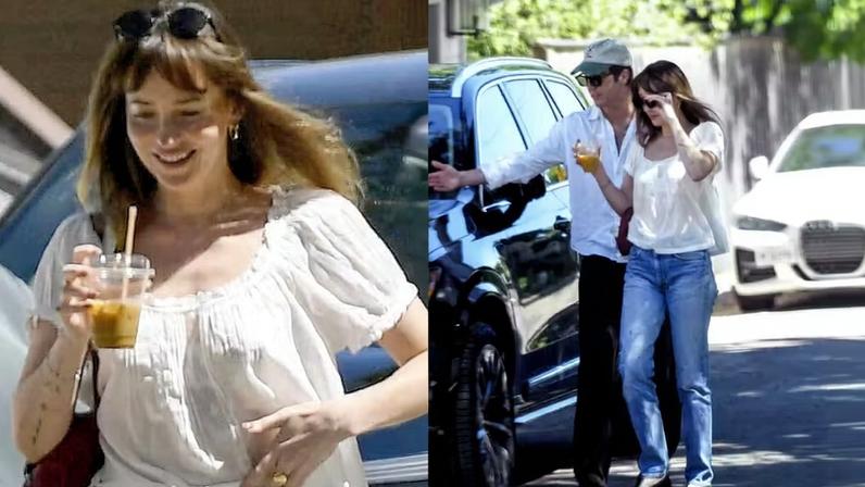 Dakota Johnson e Role Model passam feriado juntos e reforçam romance — Foto: The Grosby Group