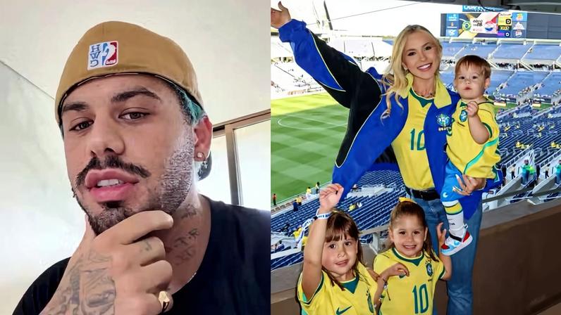 Com Virginia nos EUA, Zé Felipe desabafa sobre saudade dos filhos, critica viagens e impõe regra: 'Acabou' — Foto: Reprodução/Instagram