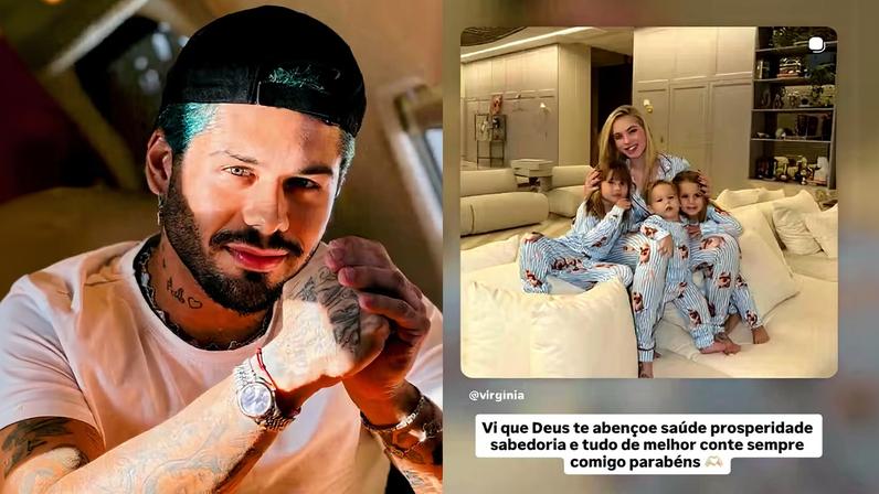 Zé Felipe parabeniza ex-mulher, Virginia Fonseca: 'Conte sempre comigo' — Foto: Reprodução/Instagram