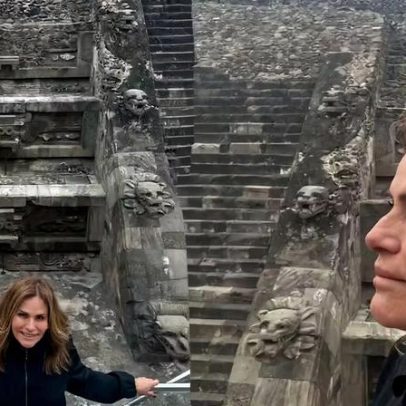 Renata Ceribelli se encanta com Teotihuacán e registra escadarias históricas