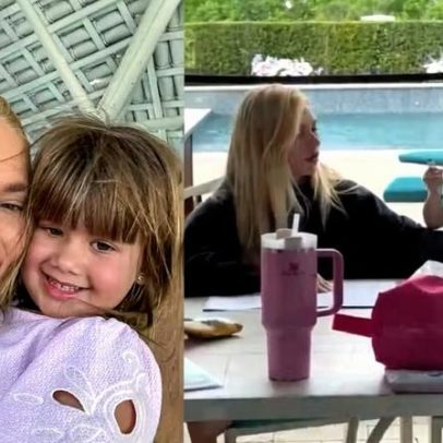 Vídeo mostra Virginia Fonseca ajudando filha com lição em viagem a Orlando