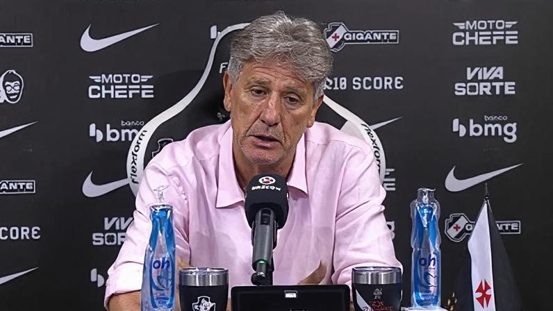 Renato Gaúcho em entrevista coletiva em São Januário