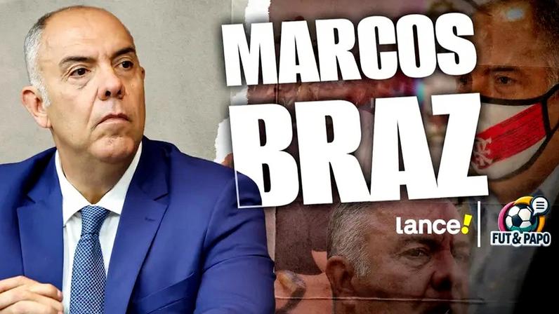 Marcos Braz será a grande atração do Fut&Papo nesta segunda-feira (Foto: Arte Lance!)