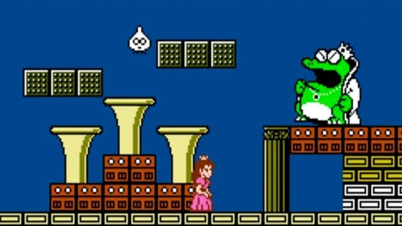 Princess fights Wart in SMB2.