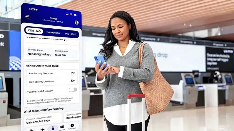 United adiciona tempos de espera da TSA ao aplicativo móvel