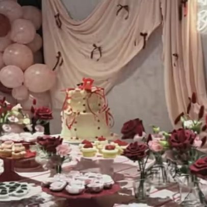 Virginia comemora 27 anos em Madri com decoração de aniversário