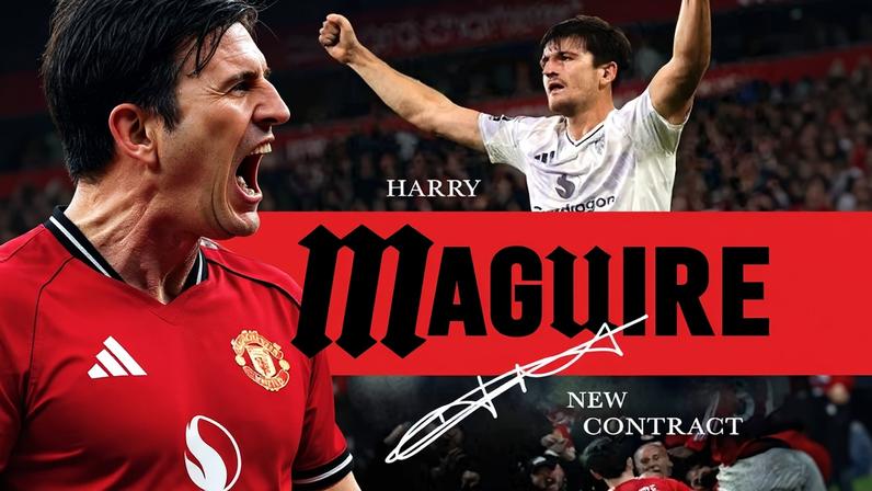 Manchester United renova com Harry Maguire — Foto: Reprodução