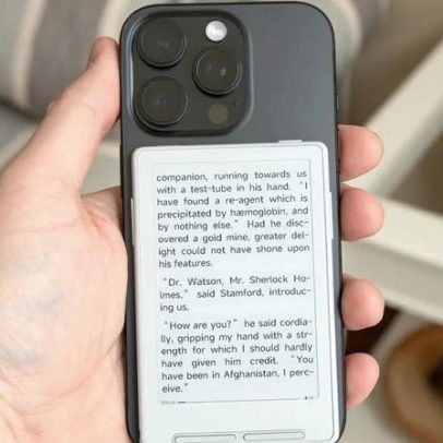 E-reader do tamanho de cartão apresenta falha crítica