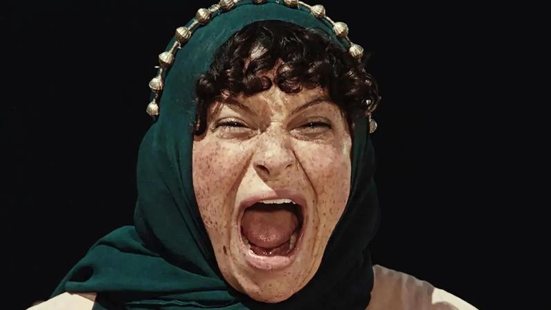 Alia Shawkat as Fayruz in *Atropia*.
