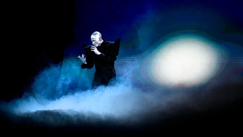 Lithuanian singer Lion Ceccah performs during the Eurovision Song Contest in Vienna on May 12.