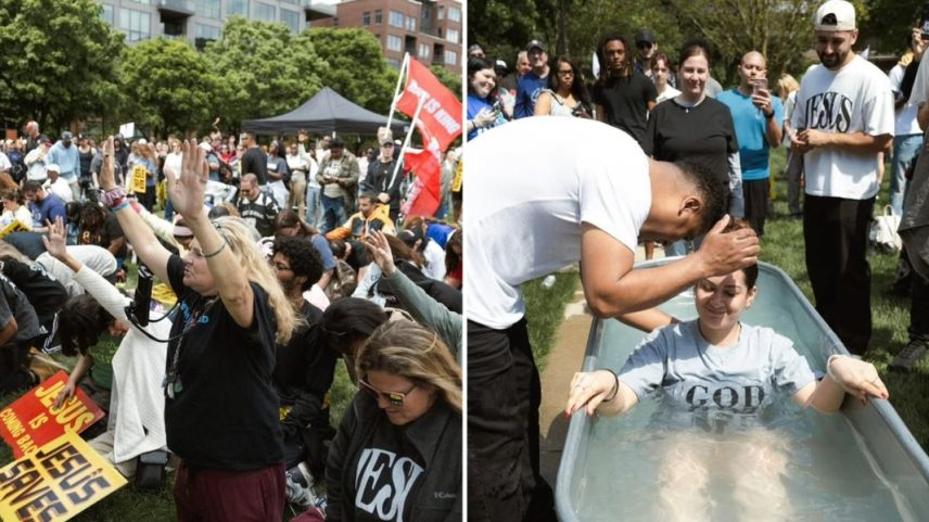 43 pessoas são batizadas durante Marcha para Jesus nos EUA