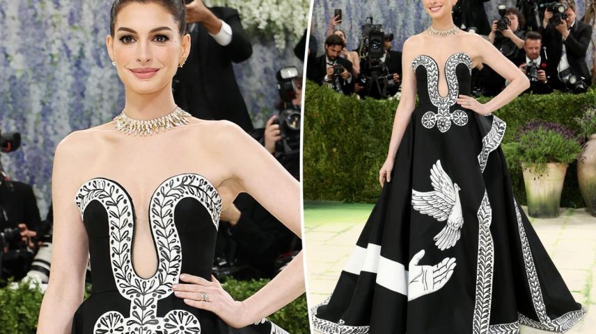 Anne Hathaway on the Met Gala 2026 red carpet